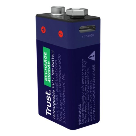 Pila Trust 25745 Recargable 9V USB-C
