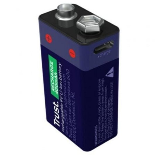 Pila Trust 25745 Recargable 9V USB-C