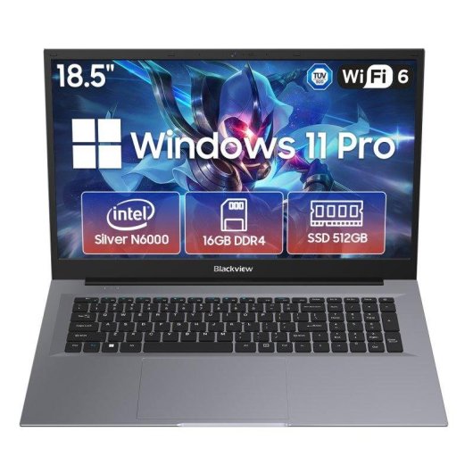 Laptop Blackview AceBook 10 18,5" Intel N6000 16GB 512GB SSD Intel Graphics Windows 11 Pro