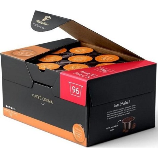 Cápsulas de café Tchibo Cafissimo Café Crema Aroma Rico 96 cápsulas