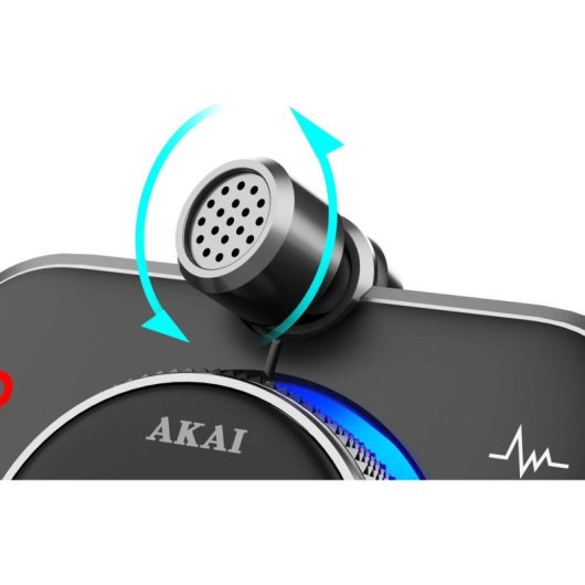 Transmissor FM Akai FMT-95BT Bluetooth USB Carregamento e Chamadas Mão Livre