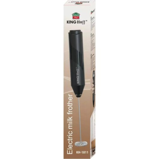 Elektrischer Milchaufschäumer KingHoff KH-1811 Schwarz kompakt und stark