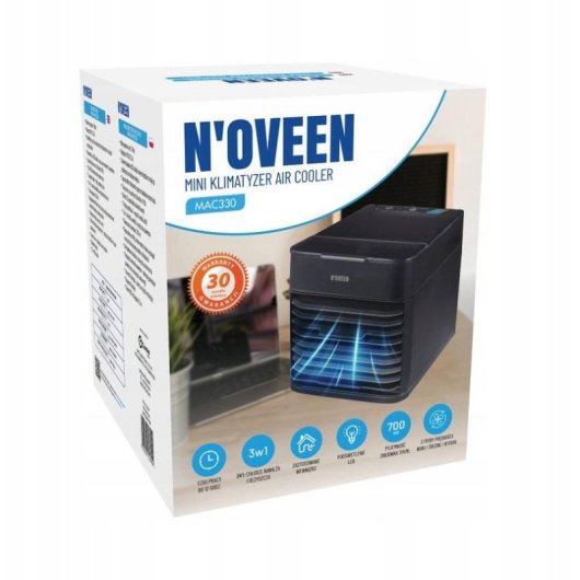 Climatiseur évaporatif Noveen MAC330 Compact 3 en 1 USB LED