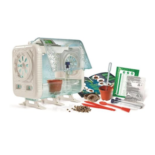 Invernadero Mini Educativo Clementoni Ma Serre High-Tech con Sensores LCD y 3 Métodos de Cultivo