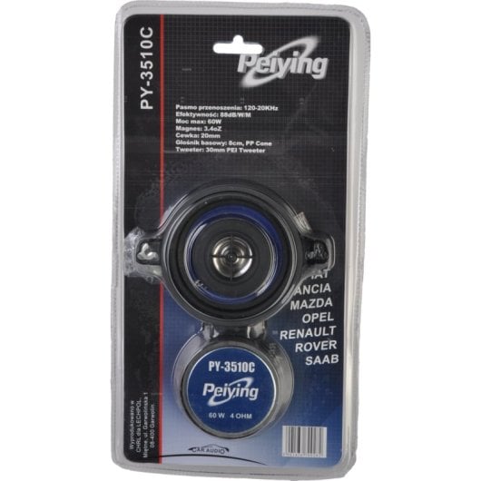 Haut-parleur Auto PeiYing PY-3510C 60W 8 cm Round