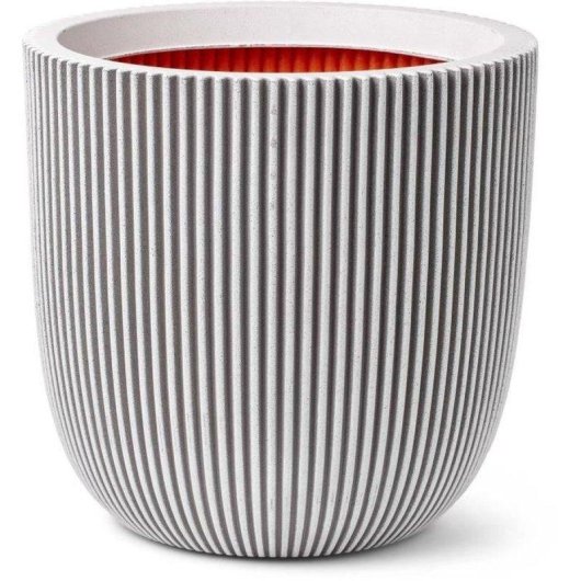 Jardinière Capi Groove NL Sphérique 43x41 cm Polyéthylène Recyclé 47L