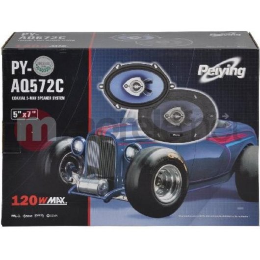 Auto-Lautsprecher PeiYing PY-AQ572C 3-Wege 120 W 5x7" oval