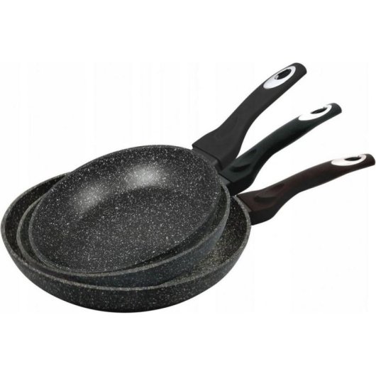 Sartén Klausberg KB-7290 set 3 piezas granitadas para inducción y lavavajillas