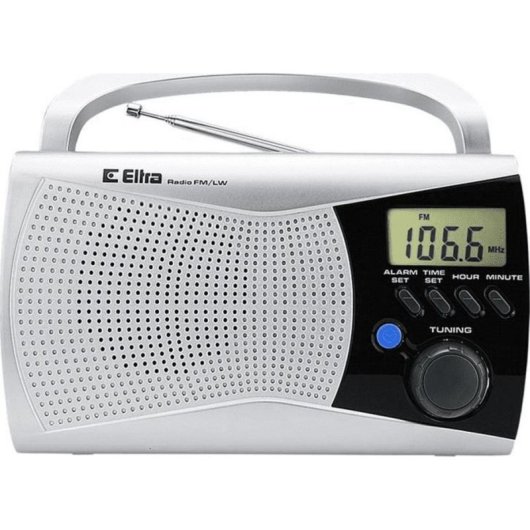 Radio Eltra Kinga 2 FM/LW Analitica con Orologio e Uscita Auricolari