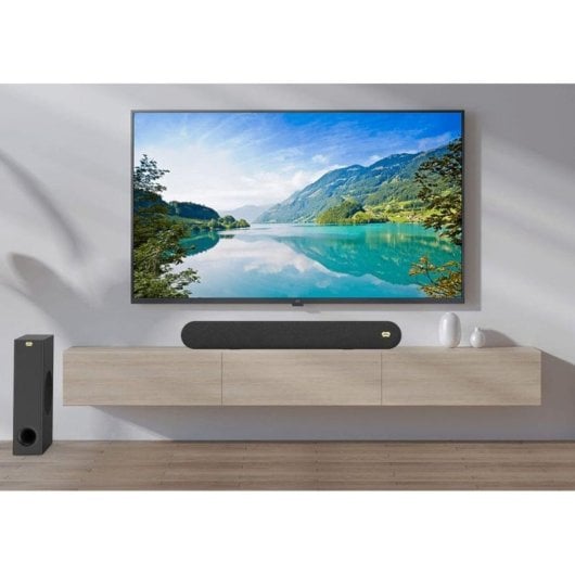 Mozos Cinema Soundbar 2.1 80W RMS Bluetooth 5.0 HDMI ARC USB