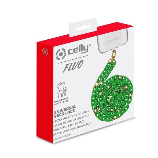 Gancio Celly per Custodie e Accessori per Smartphone Verde