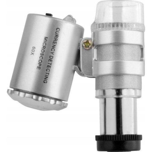 Mikroskop Geko G03218 60fach mit UV-Licht und LED-Beleuchtung