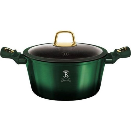 Kochgeschirr-Set Berlinger Haus METALLIC EMERALD BH-6065 Schmiedeeisen Aluminium grün 10 Teile