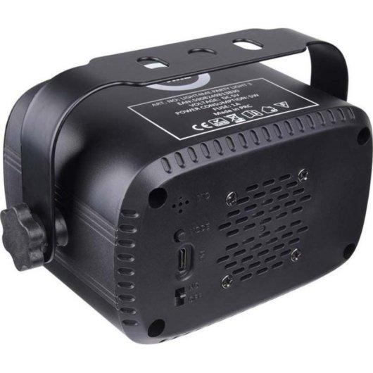 Lâmpada de Efeitos LIGHT4ME Party Light 3 LED RGB laser e controlo remoto