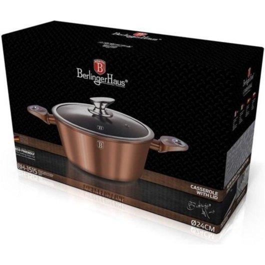 Kasserolle Berlinger Haus BH/1515 Metallic 24 cm Aluminium geschmiedet Induktion Kupfer