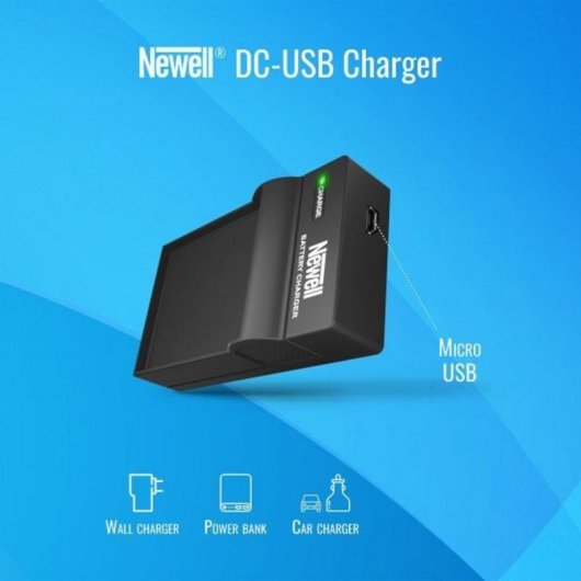 Newell DC-USB Ladegerät für Nikon EN-EL5 Akku kompakt mit Kabel