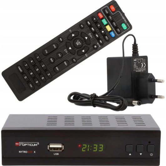 Tuner Opticum Nytrobox X DVB-T2/C H.265 Full HD 1080p