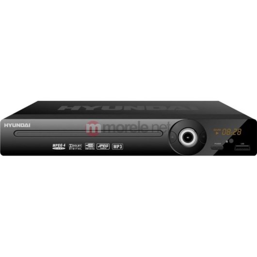 Reproductor DVD Hyundai Negro con USB y escaneo progresivo