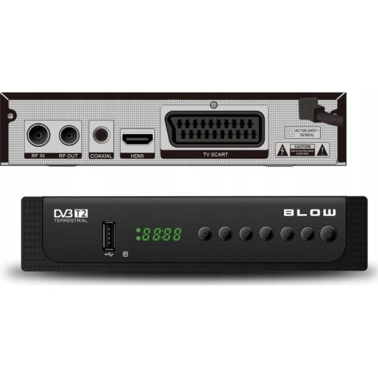 Tuner de TV Blow 8000FHD Premium DVB-T2 H.265 Full HD