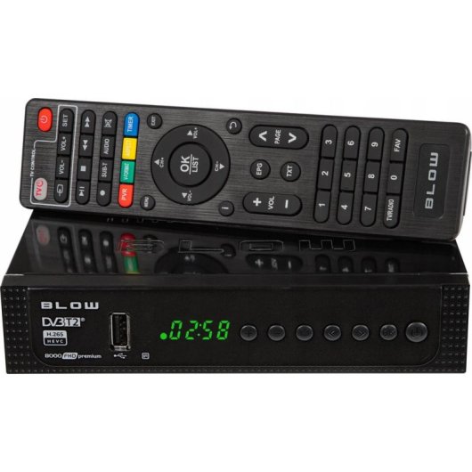 Tuner de TV Blow 8000FHD Premium DVB-T2 H.265 Full HD