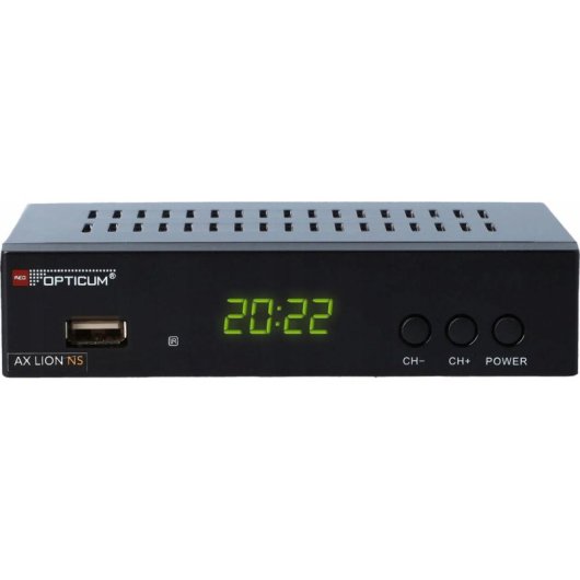 Tuner de TV Opticum AX Lion NS DVB-T2 Full HD USB TimeShift