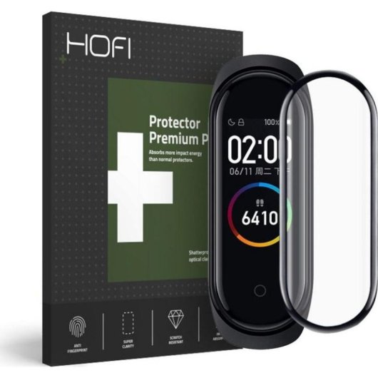 Hybridglas Hofi Glass für Apple Watch 4/5 44mm Schwarz 0.3mm