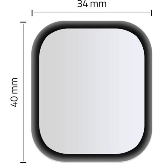 Hybridglas Hofi Glass für Apple Watch 4/5 44mm Schwarz 0.3mm