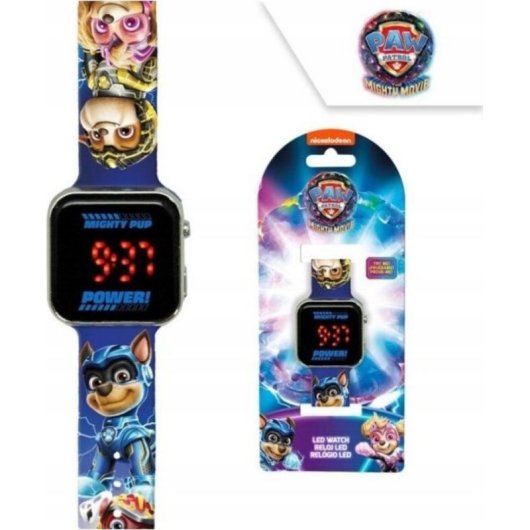 Reloj KiDS Licensing Psi Patrol LED Digital Azul para Niños