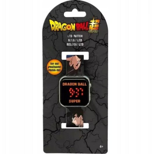 Relógio LED Kids Euroswan Dragon Ball Z com calendário