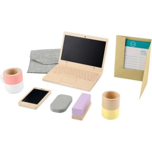 Set de jeu de rôle Fisher-Price HXV11 en bois avec 11 accessoires