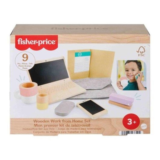 Set de jeu de rôle Fisher-Price HXV11 en bois avec 11 accessoires