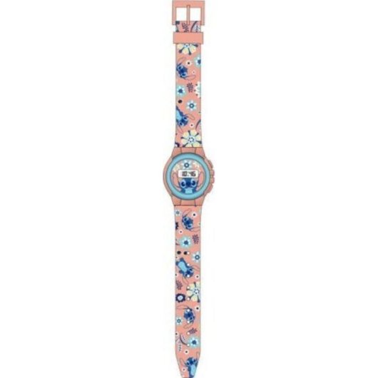 Relógio Digital Infantil Kids Euroswan LAS4072 Stitch Rosa