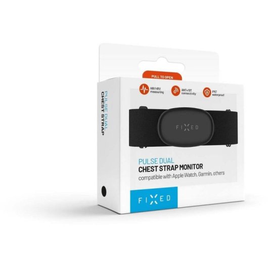 Bracciale attività Fixed Pulse Dual Bluetooth ANT+ IP67 nero 2 anni batteria