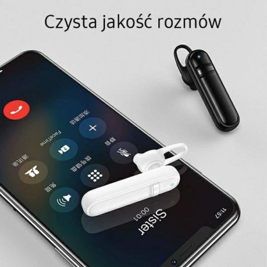 Auriculares Beline LM01 inalámbricos Bluetooth con cancelación de ruido y micrófono blanco