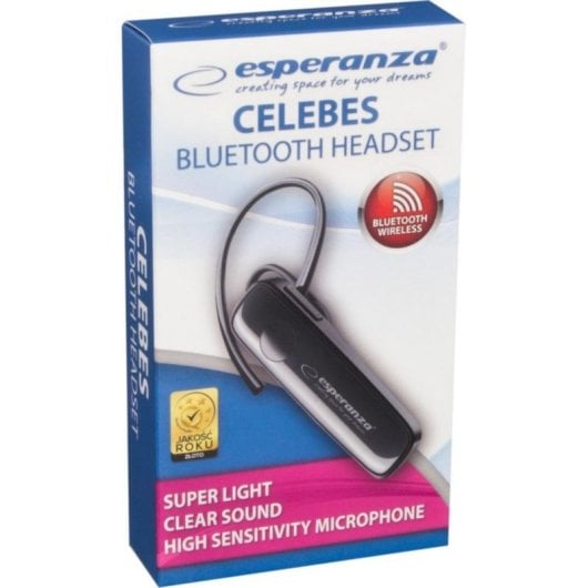 Auriculares Esperanza EH184K sem fios Bluetooth v4.2 multiuso com controlo de volume preto