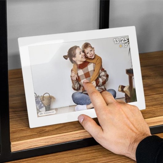 Cadre photo numérique Krüger&Matz 10,1" Wi-Fi blanc