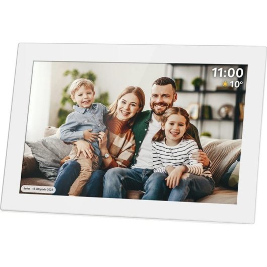 Cadre photo numérique Krüger&Matz 10,1" Wi-Fi blanc