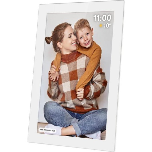 Cadre photo numérique Krüger&Matz 10,1" Wi-Fi blanc