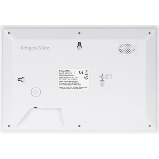 Cadre photo numérique Krüger&Matz 10,1" Wi-Fi blanc