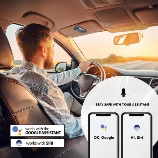 Kit mains libres sans fil Audiocore AC480 Bluetooth 5.0 A2DP Google Siri