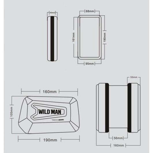 Funda Protectora Bicicleta WildMan XL E6S PC Duro 1L