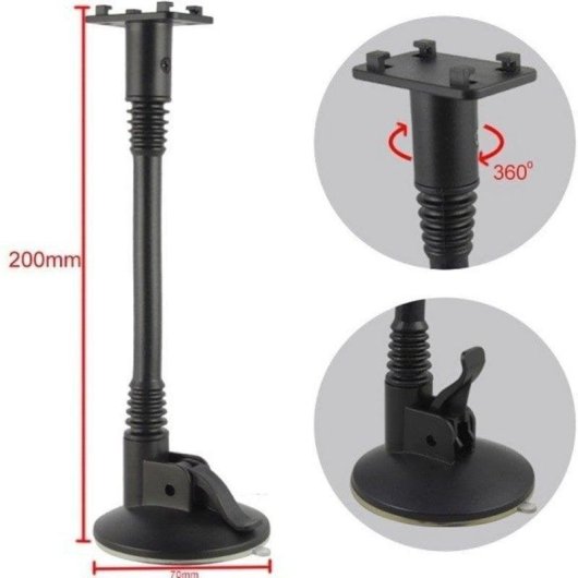 Soporte coche Rebeltec M10 pinza universal parabrisas 4-6,6"