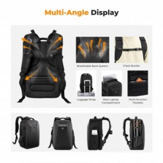Fotorucksack K&F Concept Nature Wander 22L Modulare Schwarz