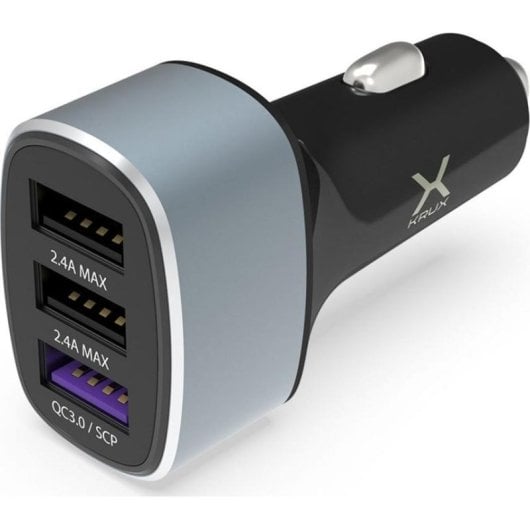 Carregador Automóvel Krux 3 Portas USB-A Quick Charge 3.0 8.4 A