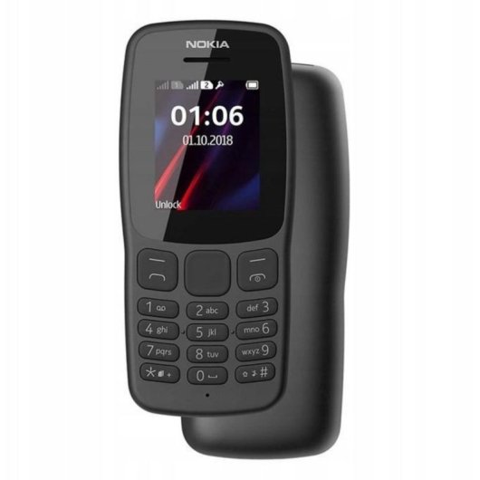 Nokia 106 3G 2" Dual SIM USB Type-C Noir
