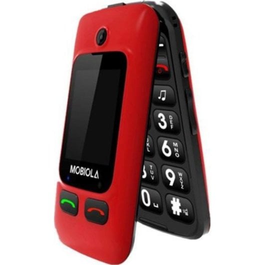 Mobiola MB610 2G 2,4" Dual SIM Großes Display Ladestation Rot