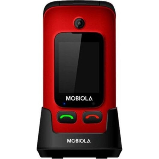Mobiola MB610 2G 2,4" Dual SIM Großes Display Ladestation Rot