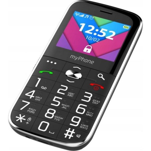 myPhone Halo C 2.2" Dual SIM para senior Negro y plata