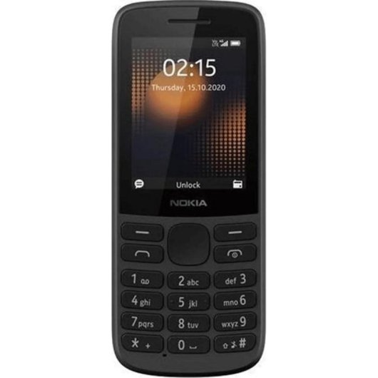 Nokia 215 4G Dual SIM 2,4" Durável Telemóvel Preto