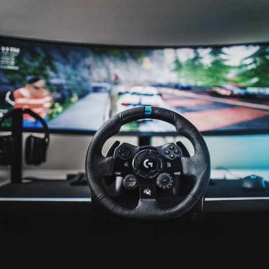 Kit volante de carreras Logitech G923 con shifter Driving Force para PC y Xbox